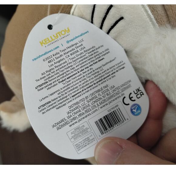 NWT Squishmallows Rie the Brown Sea Otter 8 inch Kellytoy Stuffed Animal Plush - Picture 6 of 9